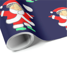 Papel de regalo de Navidad de voleibol