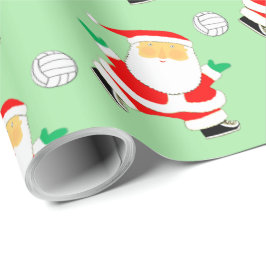 Papel de regalo de Navidad de voleibol