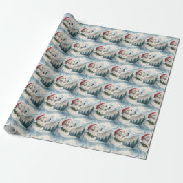 Papel de regalo de Navidad del Gran Pirineo