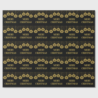 Papel de Regalo de Navidad Dorado Elegante