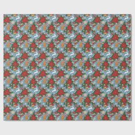 Papel de Regalo de Navidad Elegancia Festiva de la