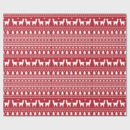 Papel de regalo de Navidad Fa-La-La Llama