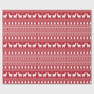 Papel de regalo de Navidad Fa-La-La Llama