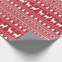 Papel de regalo de Navidad Fa-La-La Llama
