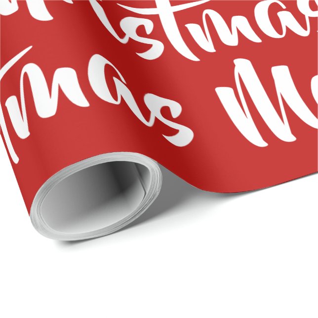 Papel de regalo de Navidad feliz (Esquina del rollo)