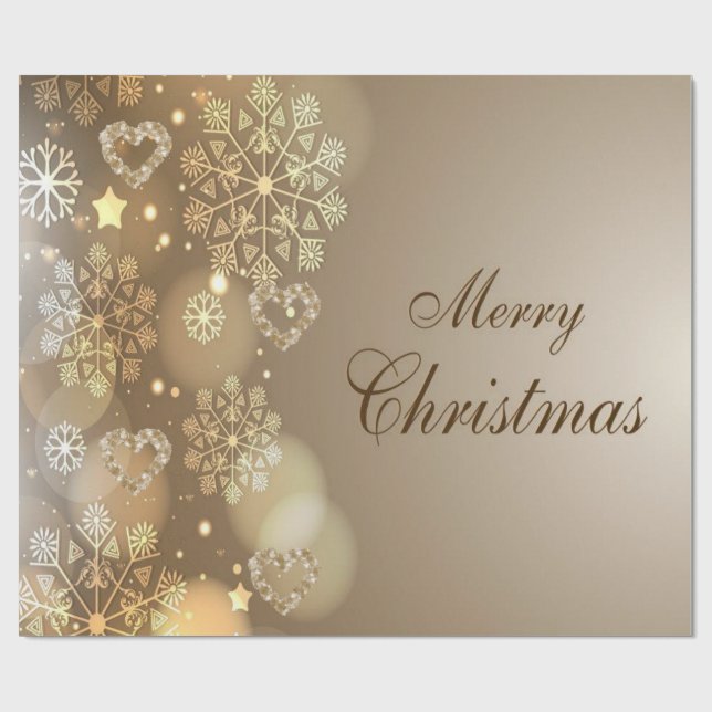 Papel de Regalo de Navidad Feliz Navidad (Superficie plana)