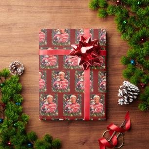 Papel de regalo de Navidad feo gato Trump Navidad