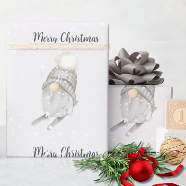 Papel de Regalo de Navidad Gnomo Nevado (Subido por el creador)