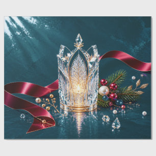 Papel de regalo de Navidad gótico de lujo