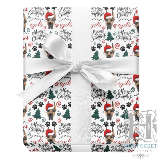 Papel de Regalo de Navidad Gran Danés (Subido por el creador)