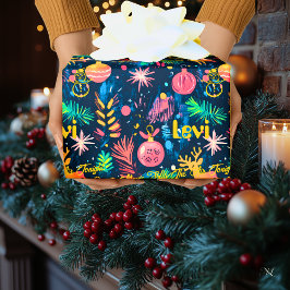 Papel de Regalo de Navidad Infantil Personalizado