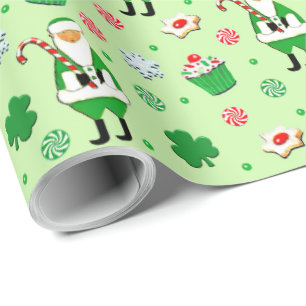 Papel de regalo de Navidad irlandés