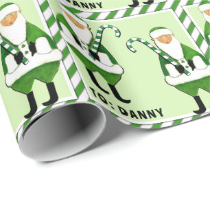 Papel de regalo de Navidad irlandés