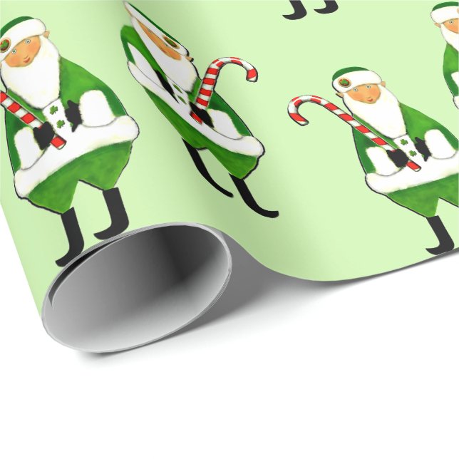 Papel de regalo de Navidad irlandesa (Esquina del rollo)