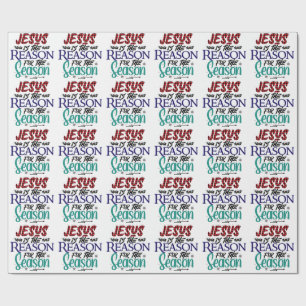 Papel de regalo de Navidad "Jesús es la Razón"