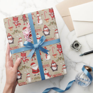 Papel de regalo de Navidad Kraft Rústico