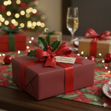 Papel de Regalo de Navidad Magia Roja Festiva Aleg