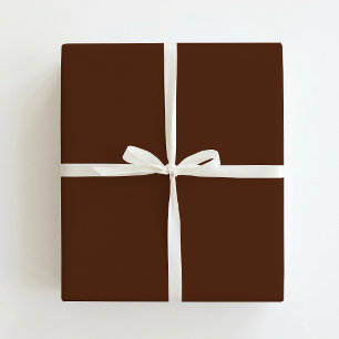 Papel de regalo de Navidad marrón sólido de moda