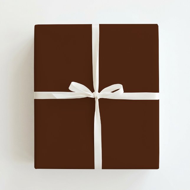 Papel de regalo de Navidad marrón sólido de moda (Subido por el creador)