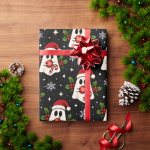 Papel de regalo de Navidad Merry Little Boo