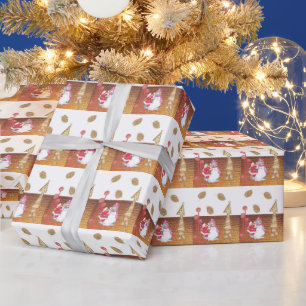 Papel de Regalo de Navidad Muñeco de Nieve