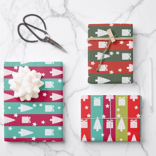 Papel de Regalo de Navidad | One Owl Artist (Anverso)
