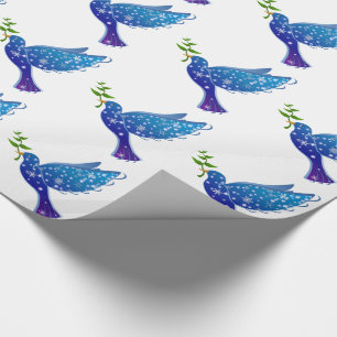Papel de regalo de Navidad/Palomas