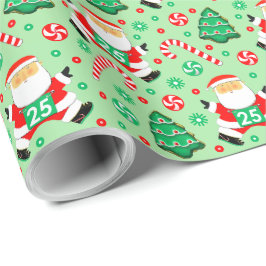 Papel de regalo de Navidad para corredor corredor