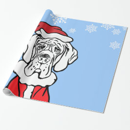 Papel de regalo de Navidad para Dogo Alemán
