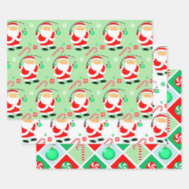 Papel de regalo de Navidad para pescador