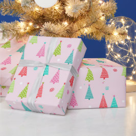 Papel de regalo de Navidad pastel