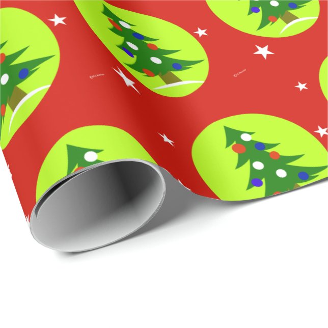 Papel de Regalo de Navidad Patriótico (Esquina del rollo)