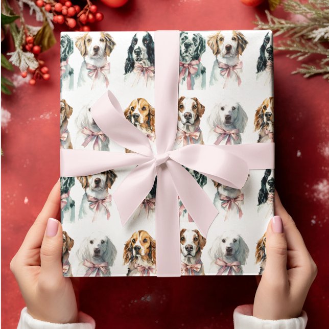 Papel de Regalo de Navidad Perros Festivos (Subido por el creador)