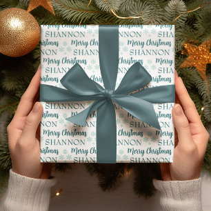 Papel de regalo de Navidad personalizado
