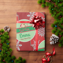 Papel de regalo de Navidad personalizado