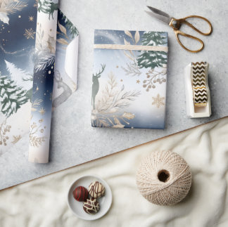 Papel de regalo de Navidad personalizado con nombr