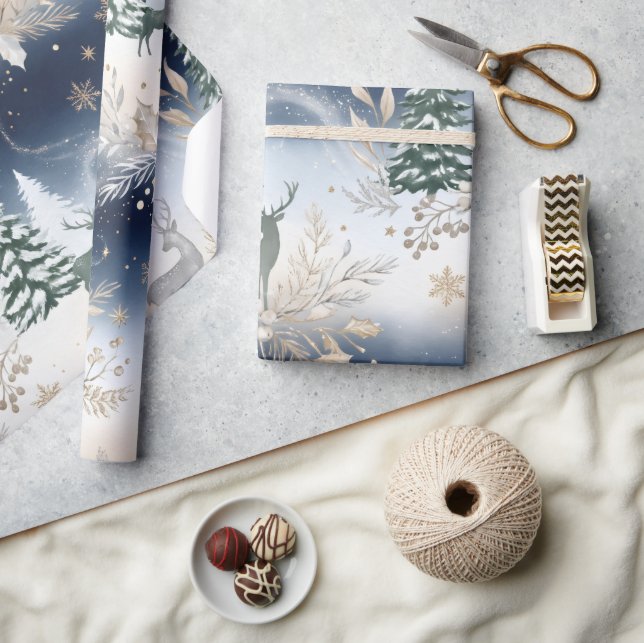 Papel de regalo de Navidad personalizado con nombr (Artesanía)