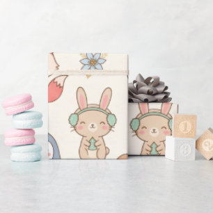 Papel de regalo de Navidad personalizado con nombr