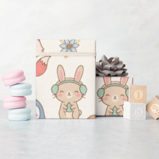Papel de regalo de Navidad personalizado con nombr