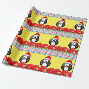 Papel de Regalo de Navidad Pingüino