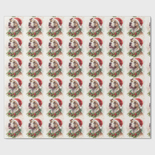 Papel de Regalo de Navidad Pit Bull