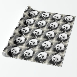 Papel de regalo de Navidad Pop Art Panda