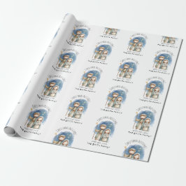 Papel de Regalo de Navidad Religioso - Natividad