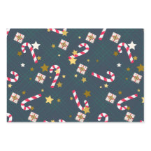 Papel de regalo de Navidad Retro Brillante en Hoja