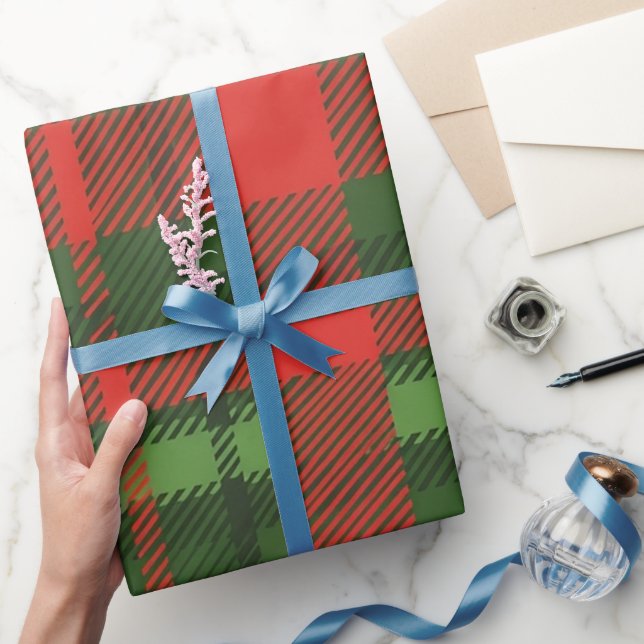 Papel de regalo de Navidad rojo verde (Regalar)