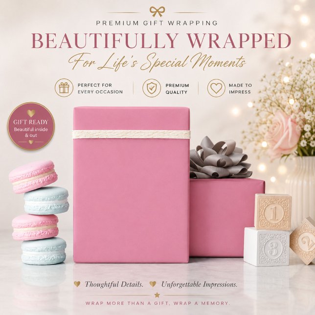Papel de Regalo de Navidad Rosa Lujo Envoltorio de (Subido por el creador)