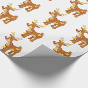 Papel de regalo de Navidad/Rudolph