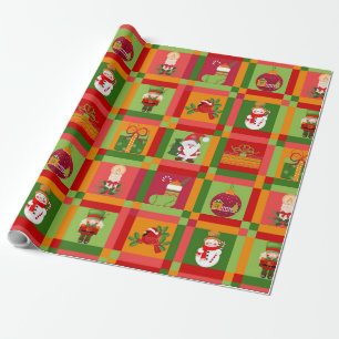 Papel de regalo de Navidad Santa Cascanueces Parch