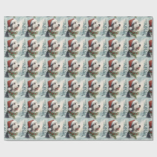 Papel de regalo de Navidad Shepadoodle