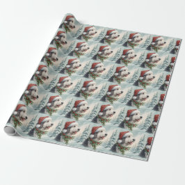 Papel de regalo de Navidad Shepadoodle